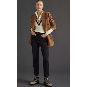 Anthropologie Maeve Black Cigarette Pants